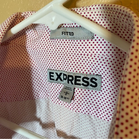 Express Bundle Fitted Button Up Men’s Long Sleeve Shirt Size Large - Picture 2 of 6